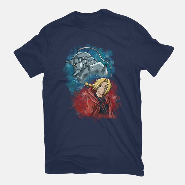 Elric Brothers Ready To Fight-womens basic tee-nickzzarto