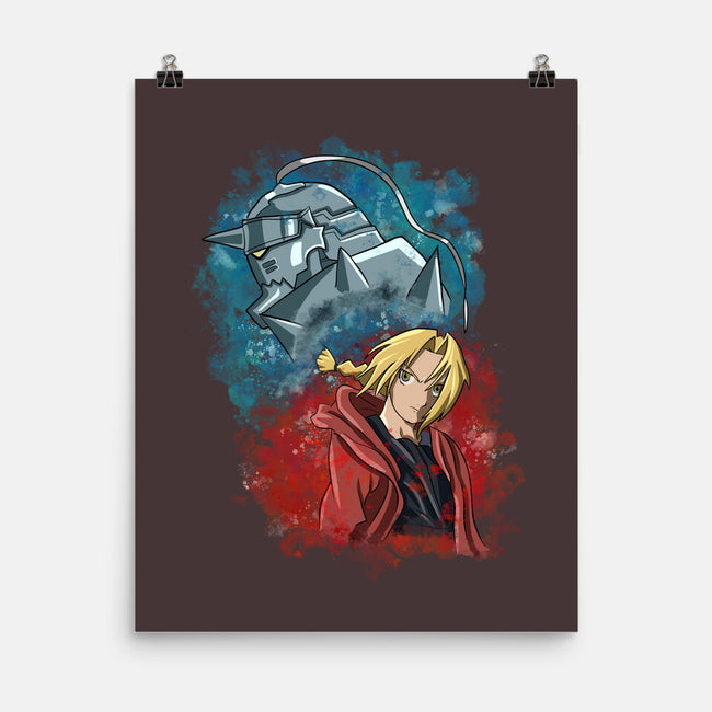 Elric Brothers Ready To Fight-none matte poster-nickzzarto