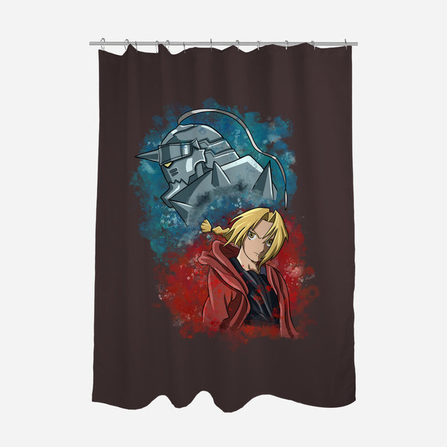 Elric Brothers Ready To Fight-none polyester shower curtain-nickzzarto