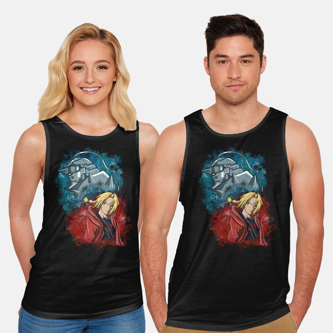 Elric Brothers Ready To Fight-unisex basic tank-nickzzarto
