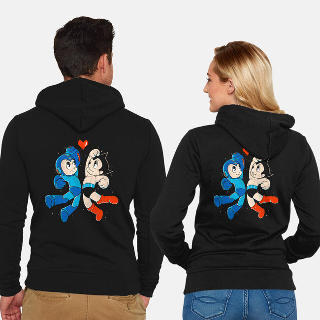 Mega Astro-unisex zip-up sweatshirt-Douglasstencil