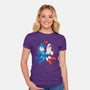 Mega Astro-womens fitted tee-Douglasstencil