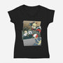 Hero Team-womens v-neck tee-Astrobot Invention