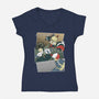 Hero Team-womens v-neck tee-Astrobot Invention