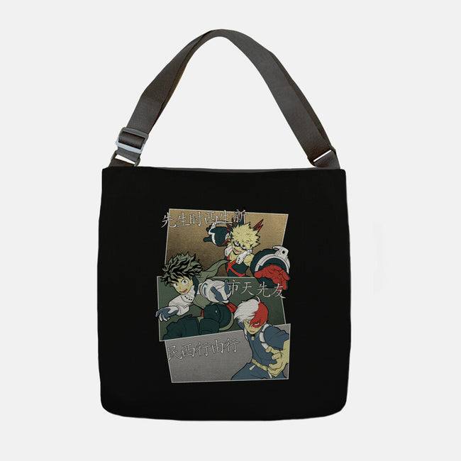 Hero Team-none adjustable tote bag-Astrobot Invention