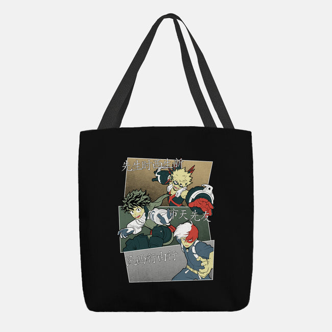 Hero Team-none basic tote bag-Astrobot Invention