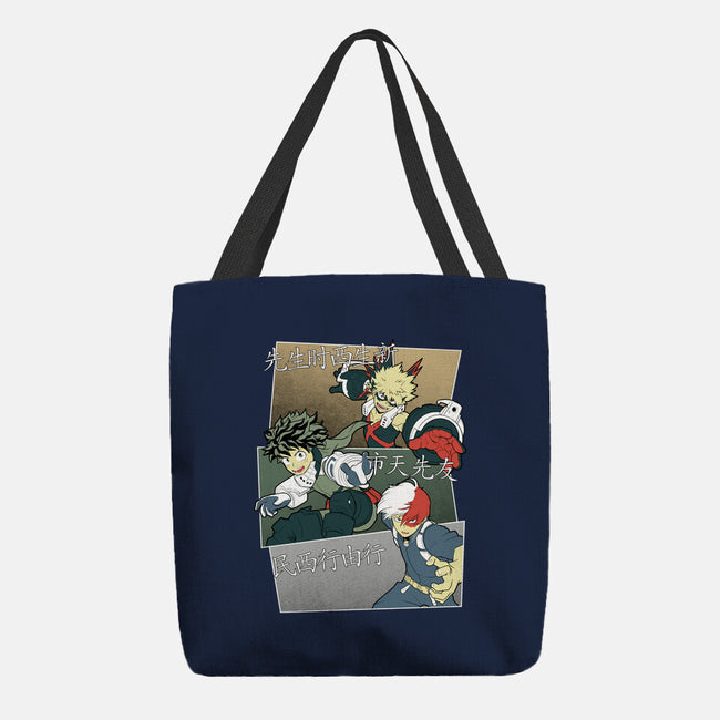 Hero Team-none basic tote bag-Astrobot Invention