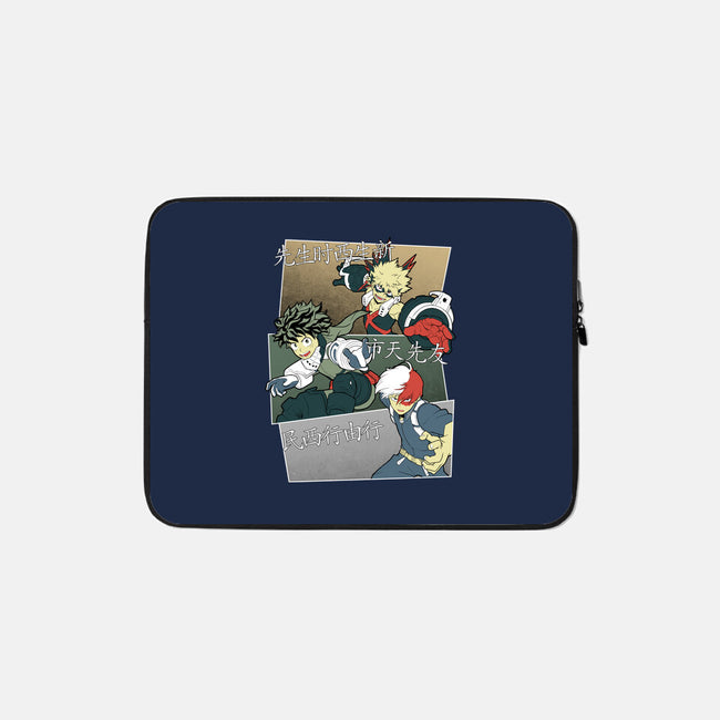 Hero Team-none zippered laptop sleeve-Astrobot Invention