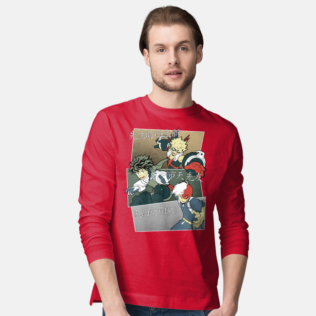 Hero Team-mens long sleeved tee-Astrobot Invention