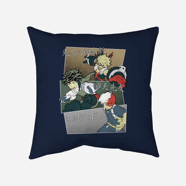 Hero Team-none removable cover throw pillow-Astrobot Invention
