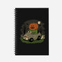 Spooky Night Ride-none dot grid notebook-pigboom