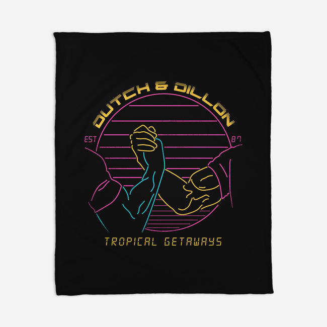 Tropical Getaways-none fleece blanket-rocketman_art