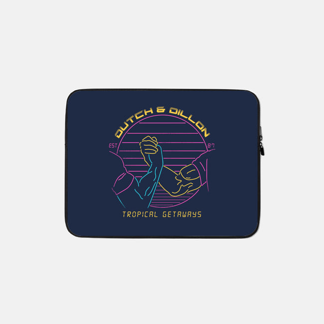 Tropical Getaways-none zippered laptop sleeve-rocketman_art