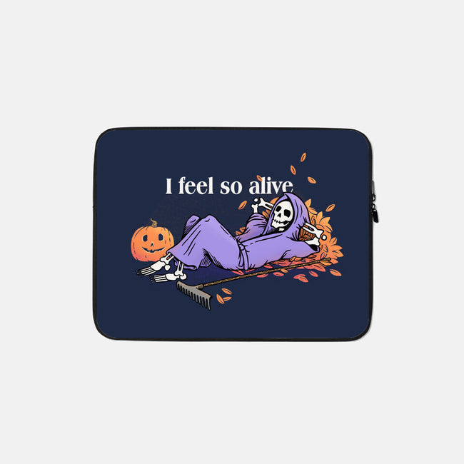 I Feel So Alive-none zippered laptop sleeve-doodletoots