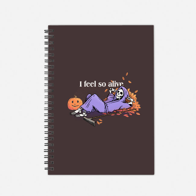 I Feel So Alive-none dot grid notebook-doodletoots