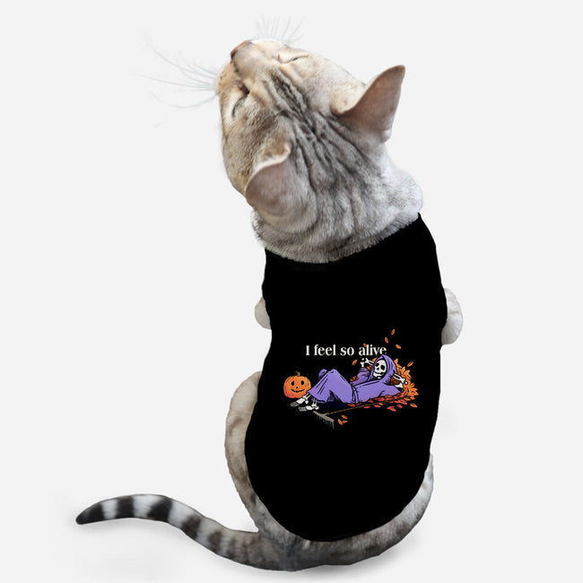 I Feel So Alive-cat basic pet tank-doodletoots