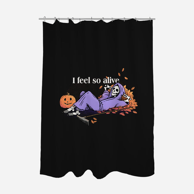 I Feel So Alive-none polyester shower curtain-doodletoots