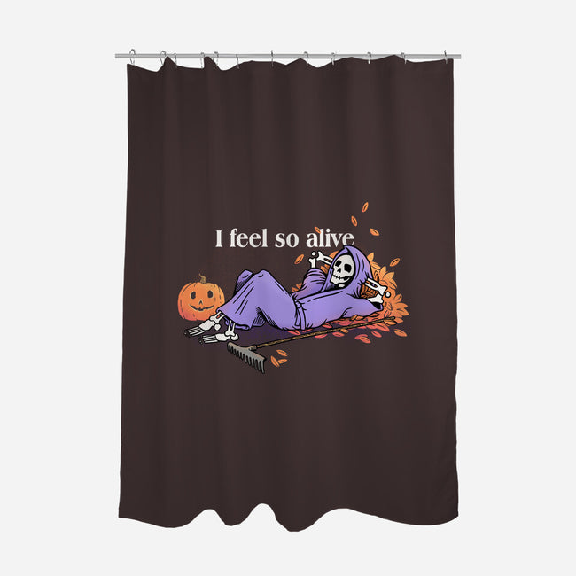 I Feel So Alive-none polyester shower curtain-doodletoots