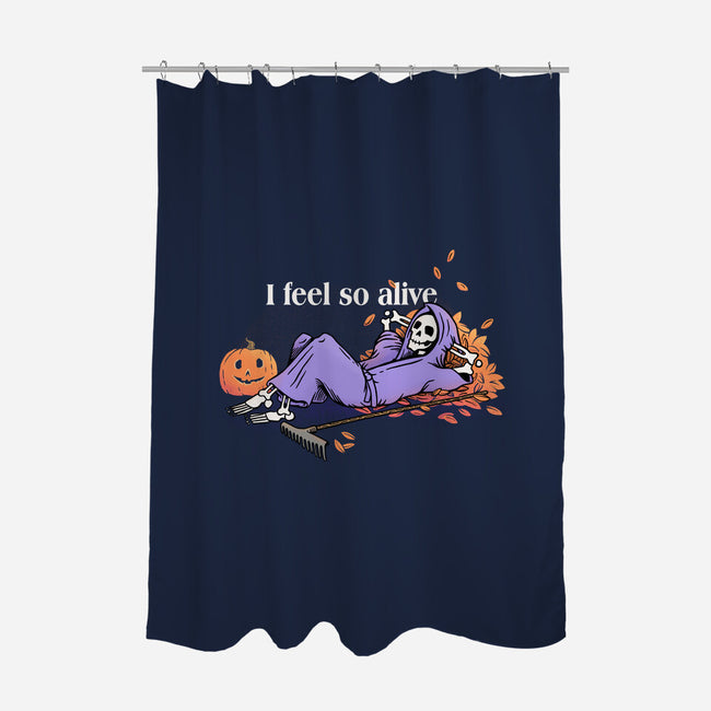 I Feel So Alive-none polyester shower curtain-doodletoots