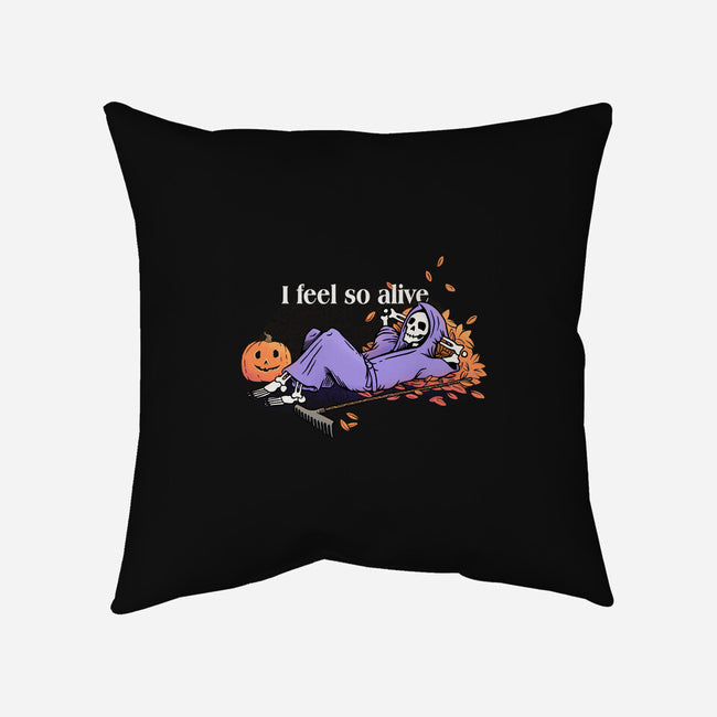 I Feel So Alive-none removable cover throw pillow-doodletoots