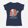 Coffee Black Like My Soul-womens v-neck tee-doodletoots