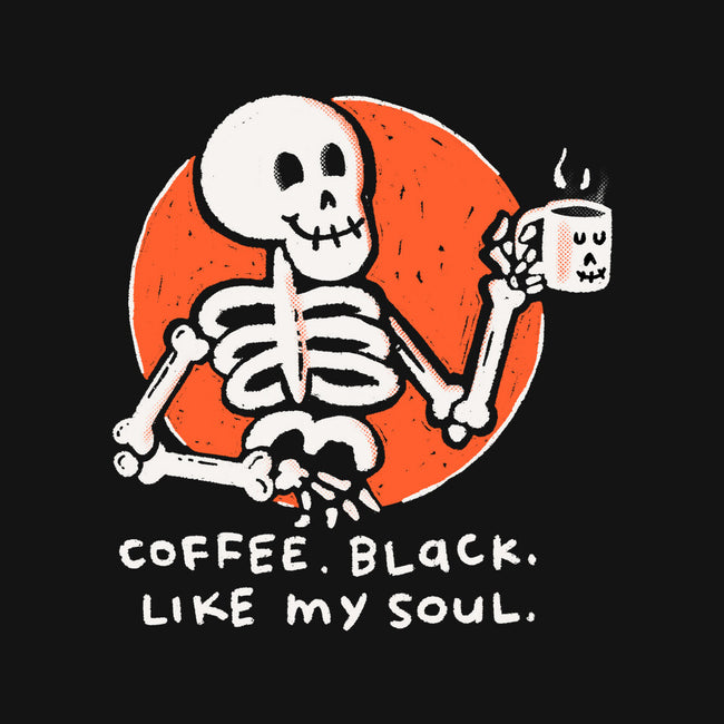 Coffee Black Like My Soul-none fleece blanket-doodletoots