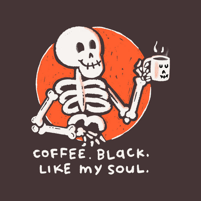 Coffee Black Like My Soul-none basic tote bag-doodletoots