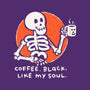 Coffee Black Like My Soul-womens off shoulder tee-doodletoots