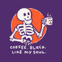 Coffee Black Like My Soul-none zippered laptop sleeve-doodletoots