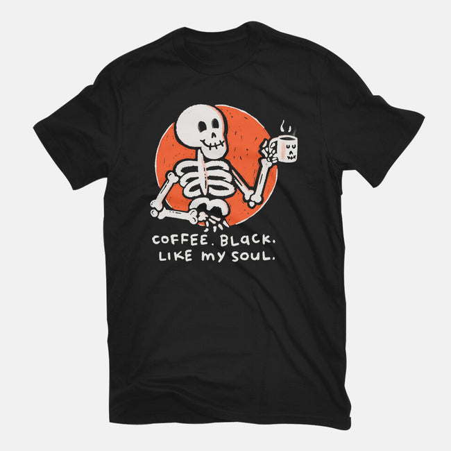Coffee Black Like My Soul-womens basic tee-doodletoots