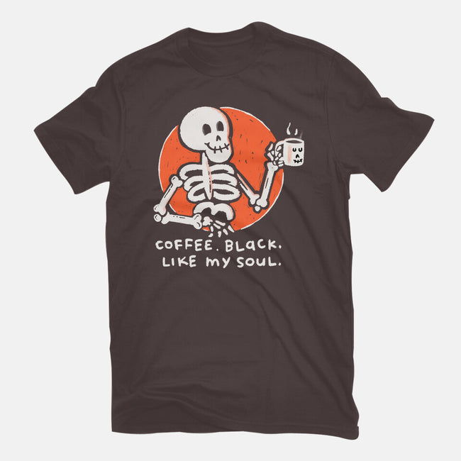 Coffee Black Like My Soul-womens basic tee-doodletoots
