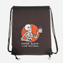 Coffee Black Like My Soul-none drawstring bag-doodletoots