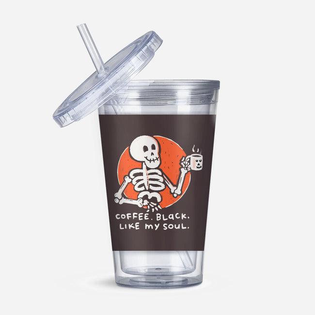 Coffee Black Like My Soul-none acrylic tumbler drinkware-doodletoots