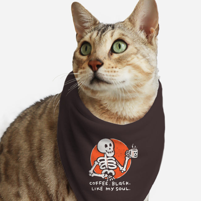 Coffee Black Like My Soul-cat bandana pet collar-doodletoots