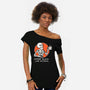 Coffee Black Like My Soul-womens off shoulder tee-doodletoots