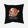 Coffee Black Like My Soul-none removable cover w insert throw pillow-doodletoots