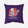 Coffee Black Like My Soul-none removable cover w insert throw pillow-doodletoots