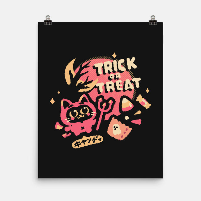 Cat Halloween-none matte poster-Minilla
