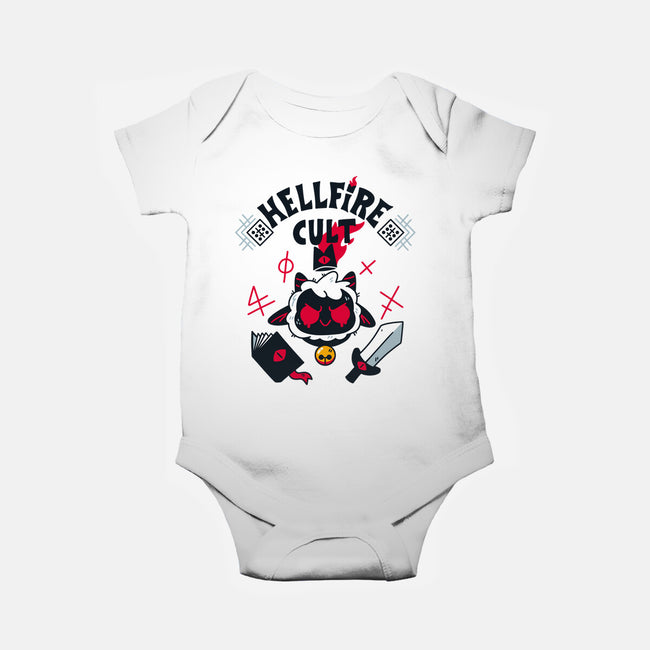 Hellfire Cult-baby basic onesie-theteenosaur