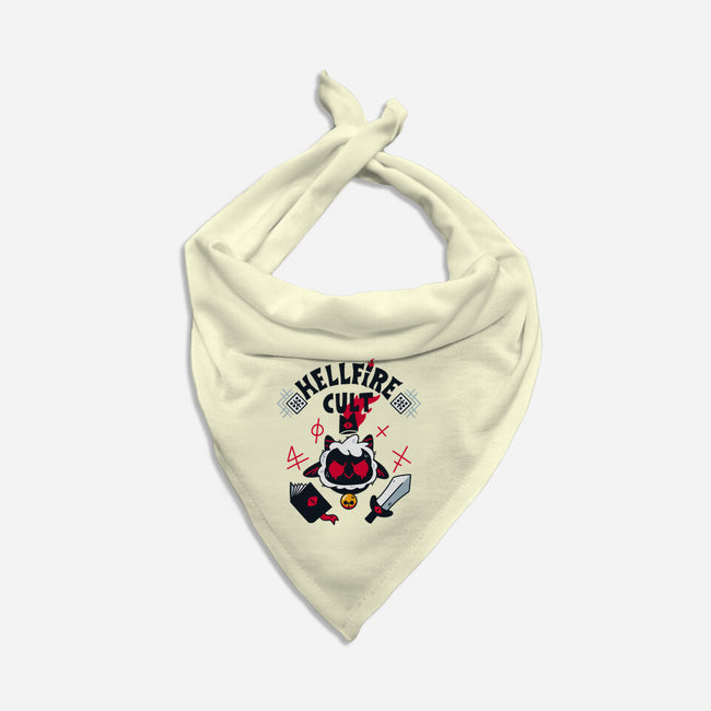 Hellfire Cult-dog bandana pet collar-theteenosaur