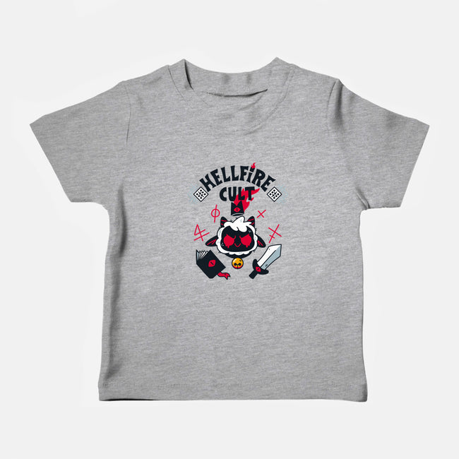 Hellfire Cult-baby basic tee-theteenosaur