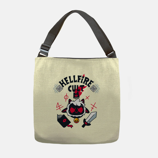 Hellfire Cult-none adjustable tote bag-theteenosaur