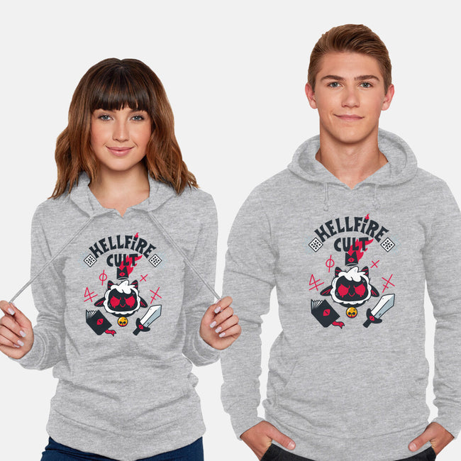 Hellfire Cult-unisex pullover sweatshirt-theteenosaur