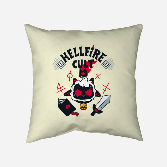 Hellfire Cult-none removable cover w insert throw pillow-theteenosaur