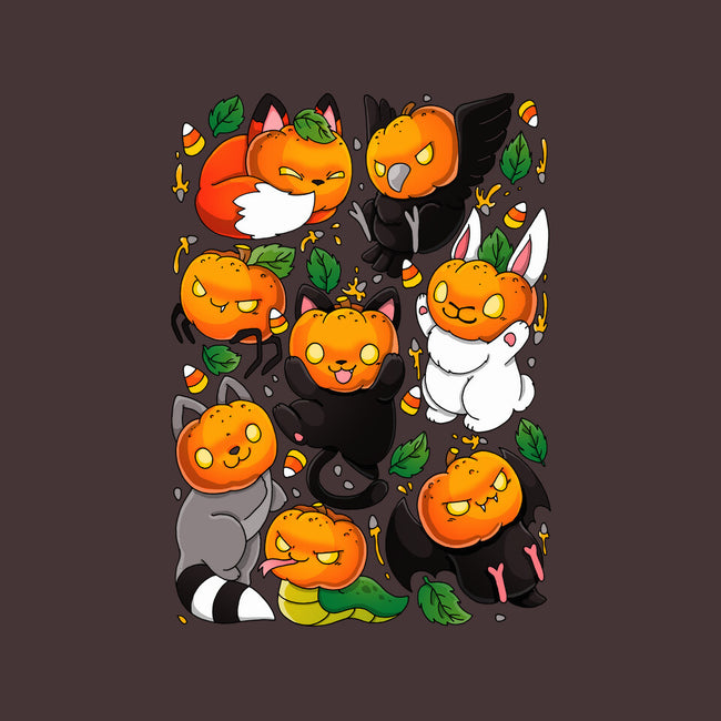 Pumpkin Animals-unisex zip-up sweatshirt-Vallina84