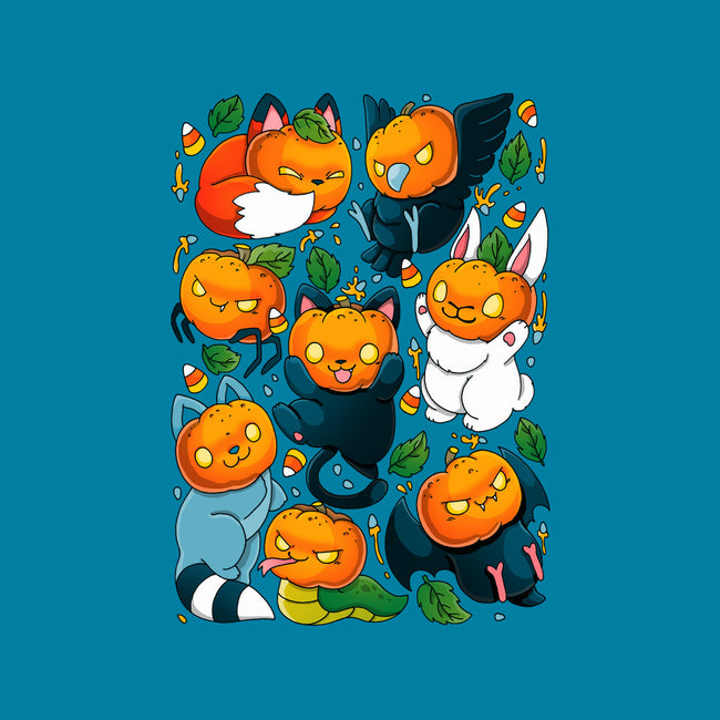 Pumpkin Animals-unisex basic tee-Vallina84