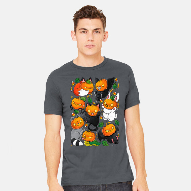 Pumpkin Animals-mens heavyweight tee-Vallina84