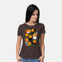 Pumpkin Animals-womens basic tee-Vallina84