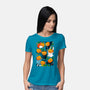 Pumpkin Animals-womens basic tee-Vallina84