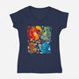 Dragon Role Play-womens v-neck tee-Vallina84